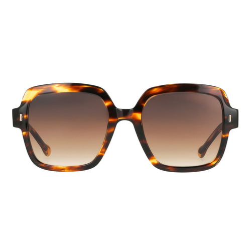 Lunettes de soleil Eclat - Ecaille marron et miel