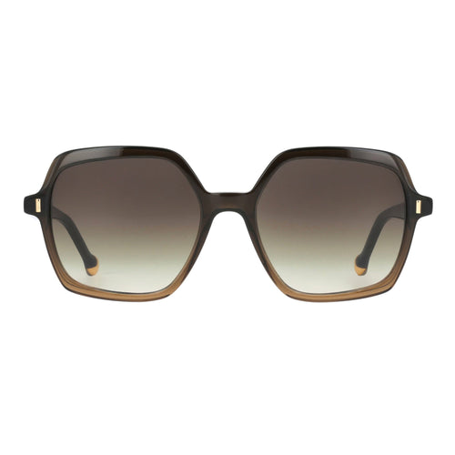 Lunettes de soleil Soyeuse - Brun foncé/Cristal beige