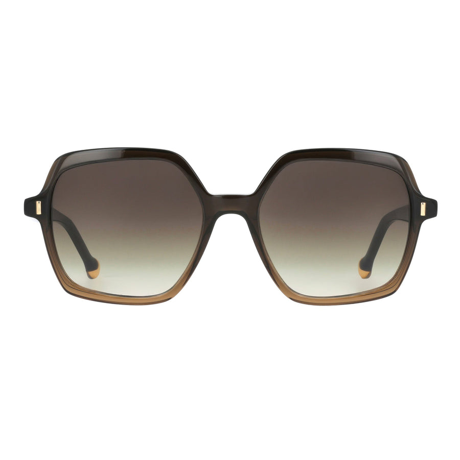 Lunettes de soleil Soyeuse - Brun foncé/Cristal beige